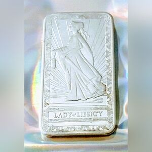 1 Ounce Silver Pamp Suisse Lady of Liberty Bar